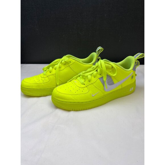 Nike Air Force1 LV8 Utility Boy's Neon Sneakers/Shoes 7Y SKU 5332 - Picture 2 of 9